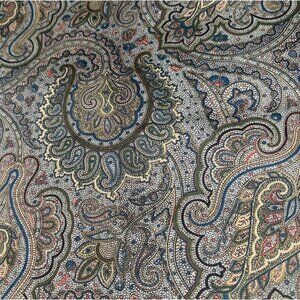 Mill Creek Drapery Fabric Paisley Floral Print 1/2 yard x 56” Multicolor Cotton